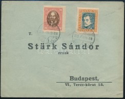 1919 Helyi Levél Tanácsköztársaság 20f, 45f Bélyeggel / Local Cover - Autres & Non Classés