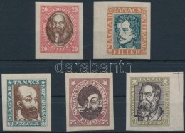 ** 1919 Magyar Tanácsköztársasági Arcképek Vágott Sor (30.000) / Mi 261-265... - Otros & Sin Clasificación