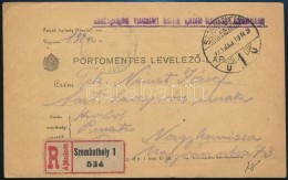 1921 Ajánlott Portómentes LevelezÅ‘lap 'Hadifogságból Visszatért Tisztek... - Otros & Sin Clasificación