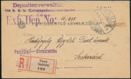 1918 Ajánlott Portómentes LevelezÅ‘lap Fogolytáborból / Registered Cover 'K.u.k.... - Autres & Non Classés