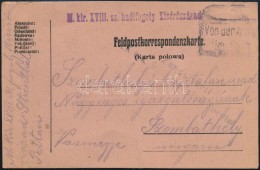 1917 Tábori Posta LevelezÅ‘lap / Field Postcard 'M.kir. XVIII. Sz. Hadifogoly... - Autres & Non Classés