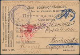1915 Korai Hadifogolylap Oroszországból Cenzúrákkal / Censored P.O.W. Postcard From... - Autres & Non Classés