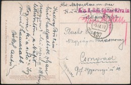 1917 Tábori Posta Képeslap / Field Postcard 'K.u.k. Res. Spital Riva In' + 'FP 437 B' - Autres & Non Classés