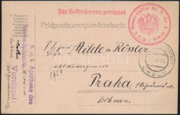 1916 Tábori Posta LevelezÅ‘lap / Field Postcard 'K.u.k. Apotheke Des Reserve-Spitales No.11.' + 'EP CHOLM' - Autres & Non Classés