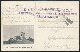 1915 Tábori Posta LevelezÅ‘lap / Field Postcard 'K.u.k. Militärbeobachtungsspital Nr. 1. In... - Andere & Zonder Classificatie