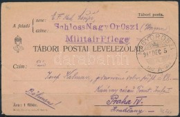 1914 Tábori Posta LevelezÅ‘lap Hadikórház Bélyegzéssel / Field Postcard 'Schloss... - Other & Unclassified