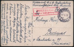 1917 Tábori Posta Képeslap / Field Postcard 'K.u.K. Seeflugleitung Pola' + 'K.u.K. MP POLA' - Autres & Non Classés