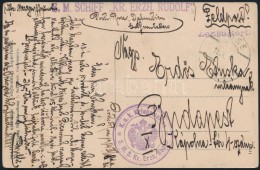 1918 Tábori Posta Képeslap / Field Postcard 'S.M. SCHIFF KR. ERZH. RUDOLF' - Other & Unclassified