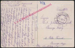 1917 Tábori Posta Képeslap/ Field Postcard 'K.u.k. Marine-Munitionsetablissement' + 'MFP POLA D' - Other & Unclassified