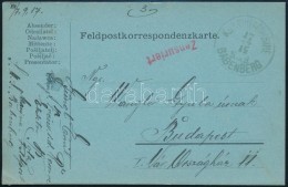 1917 Tábori Posta LevelezÅ‘lap / Field Postcard 'K.u.k. KRIEGSMARINE S.M.S. BABENBERG' - Other & Unclassified