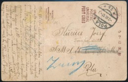 1917 Képeslap Haditengerészeti Postával / Navy Mail Postcard 'K.u.K. KRIEGSMARINE / KAISER... - Other & Unclassified