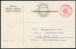 1917 Tábori Posta LevelezÅ‘lap / Field Postcard 'K.u.K. KRIEGSMARINE / S.M. HULK Vulkan' - Other & Unclassified