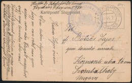 1916 Tábori Posta Képeslap / Field Postcard 'K.u.k. Schiffsstationskommando' + 'EP VIRPAZAR B' - Autres & Non Classés