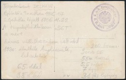 ~1916  'S.M. Boot 56 T' Bélyegzés Címzetlen Képeslapon / Postmark On Blanco Postcard - Other & Unclassified