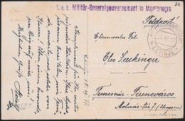 1917 Tábori Posta Képeslap / Field Postcard 'K.u.k. Militär-Generalgouvernement In Montenegro' +... - Otros & Sin Clasificación