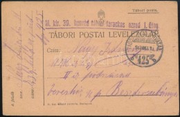 1917 Tábori Posta LevelezÅ‘lap / Field Postcard 'M.kir. 39. Honvéd Tábori Tarackos Ezred 1.... - Other & Unclassified