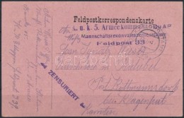 1917 Tábori Posta LevelezÅ‘lap / Field Postcard 'K.u.k. 5. Armeekommando Mannschaftsrekonvaleszentenstation'... - Otros & Sin Clasificación