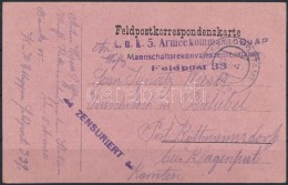 1917 Tábori Posta LevelezÅ‘lap / Field Postcard 'K.u.k. 5. Armeekommando Mannschaftsrekonvaleszentenstation'... - Other & Unclassified