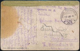 1917 Tábori Posta Képeslap / Field Postcard 'TP 524 A' - Other & Unclassified