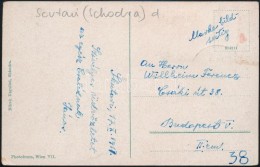 1917 Tábori Posta TCV Képeslap / Field TCV Postcard 'EP SCUTARI (SCHKODRA)' - Otros & Sin Clasificación