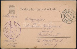1916 Tábori Posta LevelezÅ‘lap / Field Postcard 'FASSUNGS LEITER' + 'HP 154 III' - Otros & Sin Clasificación