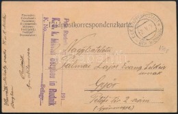 1916 Tábori Posta LevelezÅ‘lap / Field Postcard 'K.u.k. Militar Bergbau In Rudnik' + 'EP GRN MILANOVAC B' - Autres & Non Classés