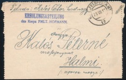 1916 Tábori Posta Zárt LevelezÅ‘lap Dombornyomásos Alakulat Jelvénnyel / Field PS-card... - Autres & Non Classés