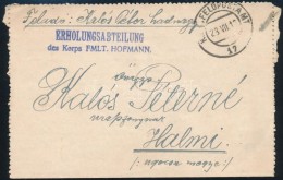 1916 Tábori Posta Zárt LevelezÅ‘lap Dombornyomásos Alakulat Jelvénnyel / Field PS-card... - Other & Unclassified