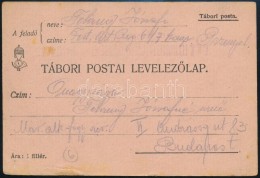 1914 Tábori Posta LevelezÅ‘lap PrzemyslbÅ‘l, A Körbezárás ElÅ‘tti Napokban Feladva A 7-es... - Autres & Non Classés