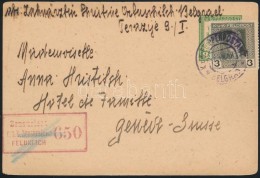 1918 8h Díjjegyes LevelezÅ‘lap 3h Díjkiegészítéssel / PS-card With 3h Additional... - Autres & Non Classés