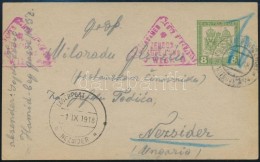 1918 Tábori Posta LevelezÅ‘lap / Field Postcard  'K.u.K. EP / MITROVICA' - 'LAGERPOST / NEZSIDER' - Autres & Non Classés