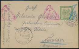 1918 Tábori Posta LevelezÅ‘lap / Field Postcard  'K.u.K. EP / MITROVICA' - 'LAGERPOST / NEZSIDER' - Other & Unclassified