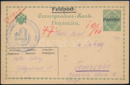 1916 Tábori Posta LevelezÅ‘lap Horvát NyelvÅ± Alakulat Bélyegzéssel / Field Postard... - Autres & Non Classés