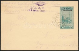 1915 5h Díjjegyes LevelezÅ‘lap K.U.K. FELDPOST Felülnyomással / 5h PS-card With Overprint, 'EP... - Autres & Non Classés