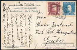 1913 Képeslap 2h + 3h Bérmentesítéssel / Postcard With 2h + 3h Franking - Autres & Non Classés
