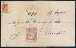1873 Ajánlott Levél Felezett Török Bélyeggel Bérmentesítve... - Other & Unclassified