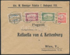 1918. Jul. 10. Légi Levél Bécsbe 4K50f RepülÅ‘ Posta Bélyeggel és 1.90K... - Otros & Sin Clasificación