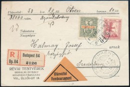 1918 Ajánlott, SürgÅ‘s, Utánvételes Nyomtatvány / Registered Urgent COD Printed... - Other & Unclassified
