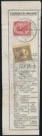 1916 Turul 12f, 1K Távirat Kivágáson 12f Alul Fogazott, 3 Oldalon Vágott / Mi 115, 124... - Other & Unclassified