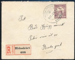 1916 Ajánlott Levél/ Registered Cover ,,HIDASKÜRT' - ,,BUDAPEST' - Otros & Sin Clasificación