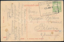 1914 Képeslap LÅCSE Pályaudvari Bélyegzéssel PelsÅ‘czre / Postcard With Railway... - Autres & Non Classés