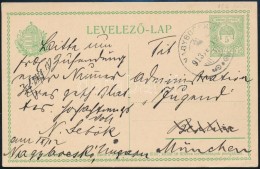 1913 Díjjegyes LevelezÅ‘lap/ PS-card ,,NAGYBOCSKÓ' - München - Autres & Non Classés