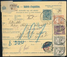 1911 Csomagszállító 52f Bérmentesítéssel / Parcel Card 'JOBBÁGYI' - Otros & Sin Clasificación