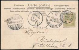 1903 Képeslap El Nem Fogadott 5f Bélyeggel Bérmentesítve, Ezért 15f... - Autres & Non Classés