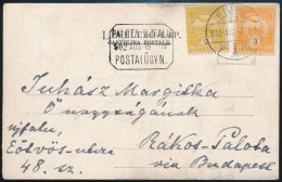 1902 Képeslap FiumébÅ‘l PALOTAÚJFALU Postaügynökségi... - Other & Unclassified