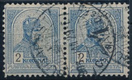 O 1904/1906 Turul 2K Pár 11 1/2 Fogazással / Mi 88 Pair With Perforation: 11 1/2 - Otros & Sin Clasificación