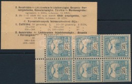** 1900 25f Bélyegfüzet Lap + Hátsó Borító / Stamp Booklet Pane + Backside... - Autres & Non Classés