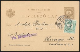 1897 Milleniumi Díjjegyes LevelezÅ‘lap Céglyukasztásos Színesszámú 3kr... - Autres & Non Classés