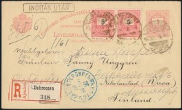 1894 Ajánlott Díjjegyes LevelezÅ‘lap Feketeszámú 5kr Pár... - Autres & Non Classés