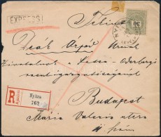 1894 30kr Ajánlott, Expressz Levélen / On Registered Express Cover 'NYITRA' - Budapest - Autres & Non Classés